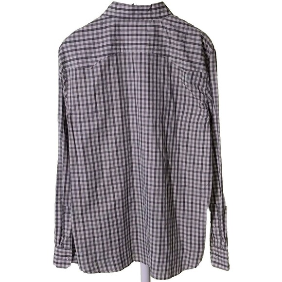 Levi Strauss Mens Large Gray Plaid Pearl Snap Button Shirt Western Cowboy Comfy - Picture 2 of 14